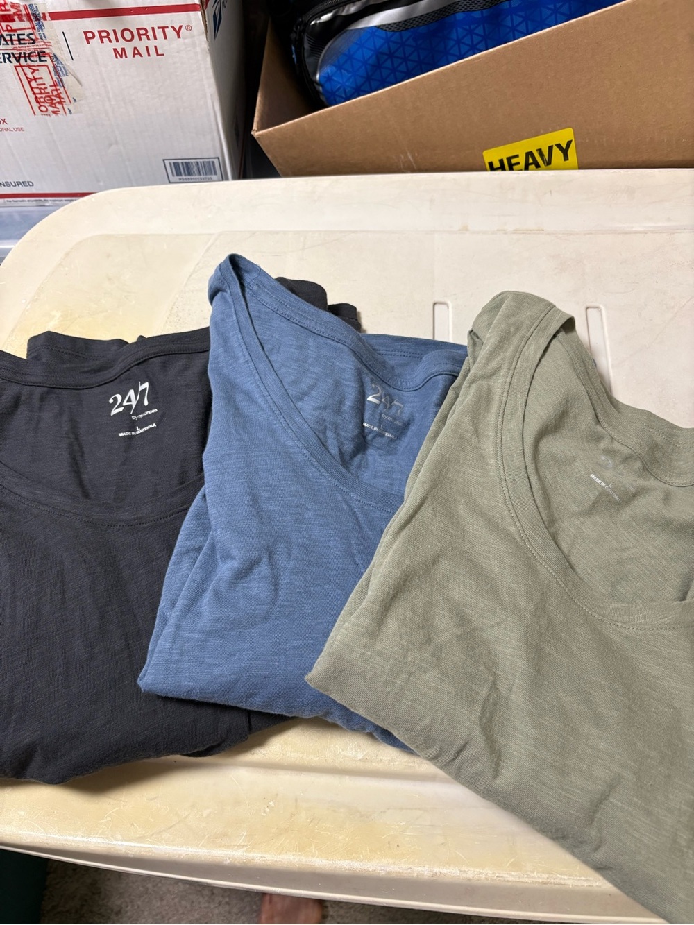 Women’s 24/7 Maurice’s V-Neck T-Shirt - Black, Blue, Olive